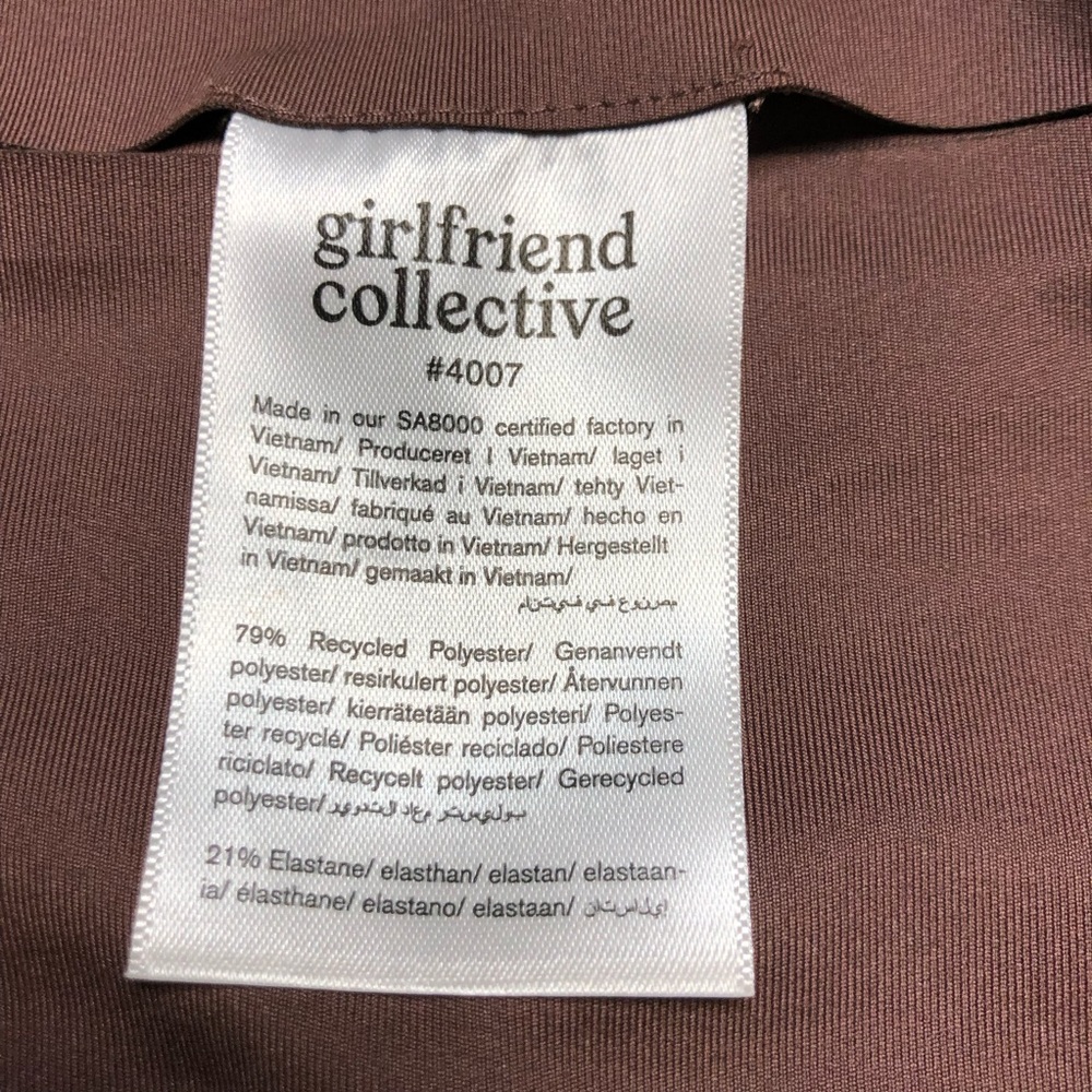 Girlfriend Collective Cocoa Compressive High Rise Leggings - Picture 7 of 7